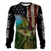 Crappie Fishing 3D American Flag Patriotic Customize name All over print shirts - personalized fishing gift for Adult and Kid - NQS498