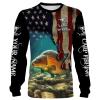 Carp Fishing 3D American Flag Patriotic Customize name All over print shirts - personalized fishing gift for Adult and Kid - NQS499