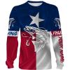 Chinook Salmon ( King Salmon) Fishing 3D Texas Flag Customize name All over print shirts - personalized fishing gift for men and women and Kid - NQS453
