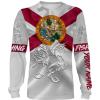 Offshore Slam Mahi mahi, Tuna,Sailfish fishing Florida State Flag 3D All Over print shirts saltwater personalized fishing apparel for Adult and kid NQS465