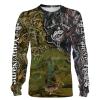 Walleye Fishing Camo Customized name All over print shirts - personalized fishing aparel gift for men, women and kid - NQS527