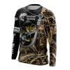 Walleye Fishing camo fish hook  customize name long sleeves shirt  personalized gift for Fishing lovers - NQS704