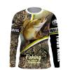 Walleye Fishing customize name long sleeves shirt  personalized gift for Fishing lovers - NQS687