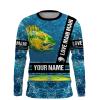 Mahi Mahi (Dorado) Fishing customize name long sleeves shirt  personalized gift for Fishing lovers - NQS683