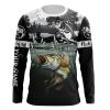 Largemouth Bass performance fishing shirt customize name long sleeves  personalized gift for Fishing lovers - NQS625