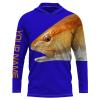 Redfish Puppy Drum performance fishing shirt customize name long sleeves  personalized gift for Fishing lovers - NQS633
