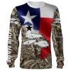 Redfish Puppy Drum, Speckled Trout, Flounder Camo Texas Slam Customize name 3D All over print shirts - personalized apparel gift for fishing lovers - NQS673