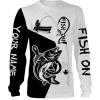Walleye Fish On Custome Name 3D All Over Printed Shirts For Adult And Kid Personalized Fishing gift NQS356