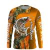 Striped Bass Fishing Orange camo customize name long sleeves, Long sleeve hooded  personalized gift for Fishing lovers - IPH1753