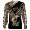 Brown Trout fishing camo Customize name All over print shirts design -Fishing gift for men and women - IPH903