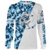 Mahi Mahi ocean camo Fishing Customize name shirts - plus size personalized fishing gift shirt for men and women - IPH907