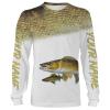Walleye Fishing Customize name All over print shirts personalized fishing gift for men and women - IPH935
