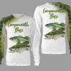 Largemouth bass fishing full printing