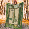 Trout Fishing Customized Name Soft Comforting Throw Fleece Blanket  Personalized Gift For Fisherman