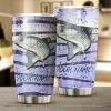 Striped Bass Fishing Customize name Tumbler Cup Personalized Fishing gift for fisherman