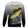 Walleye warrior walleye fishing customize name all-over print shirts