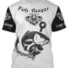Fish reaper carp fishing full printing shirt and hoodie - TATS39
