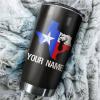 Texas Deer Hunting Custom name Stainless Steel Tumbler Cup