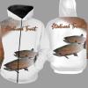 Steelhead trout fishing full printing