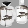 Lake sturgeon fishing full printing