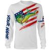 Mahi Mahi (Dorado) Fishing American Flag Patriot Custom name All over print shirts – personalized 4th of July fishing gift for men, women and kid – IPH1318
