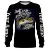 Bass Fisherman fishing Customize name All over print shirts – personalized fishing gift for men and women – IPH987