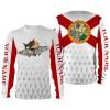 Inshore Slam Snook, Redfish,Trout fishing Florida State Flag 3D All Over print shirts saltwater personalized fishing apparel for men, women and kid – IPH1436