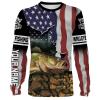 Walleye Fishing 3D American Flag Patriot Customize name All over print shirts – personalized Patriotic 4th of July fishing shirt gift for men, women and kid – IPH1153
