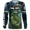 Largemouth Bass Custom name All over print shirts – personalized fishing gift for men, women and kid – IPH1314