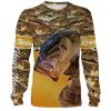 Largemouth Bass Fishing Camo Customize name All over print shirts – personalized fishing gift for men and women and Kid – NQS475