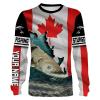 Sturgeon Fishing 3D Canada Flag Patriot Custom name All over print shirts – personalized fishing gift for men and women – IPH1456
