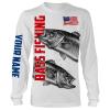 Bass Fishing American Flag Patriot Custom name All over print shirts – personalized 4th of July fishing gift for men, women and kid – IPH1321