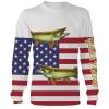 Musky Fishing American Flag Patriot Customize name All over print shirts – personalized Patriotic 4th of July fishing shirt gift for Adult And Kid NQS477