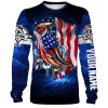 Bass Fishing 3D American Flag Patriot Customize name All over print shirts – personalized fishing gift for men and women and Kid – NQS387