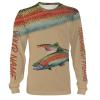 Rainbow Trout (Steelhead) Tournament fishing Customize name All over print shirts personalized fishing gift Tan version – IPH964