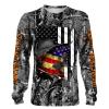 Rainbow Trout (Steelhead) Fishing muddy Camo American Flag Patriot Custom name All over print shirts – personalized fishing gift for men, women and kid – IPH1396
