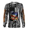 Walleye Fishing muddy Camo American Flag Patriot Custom name All over print shirts – personalized fishing gift for men, women and kid – IPH1282