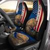 Flounder Fishing America Flag Custom 3D Printed Seat Cover, Perfect Car Accessories – Personalized Fishing Gift For Fishing Lovers – Iph1668