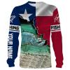 Tarpon Fishing 3D Texas Flag Patriot Custom name All over print shirts – personalized fishing gift for men, women and kid – IPH1447