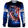 Musky Fishing 3D American Flag Patriot Customize name All over print shirts – personalized fishing gift for men and women and Kid – NQS423