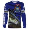 Michigan Bass Fishing Customize name 3D All over print shirts – personalized gift TATS169