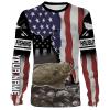 Halibut Fishing 3D American Flag Patriot Customize name All over print shirts – personalized Patriotic 4th of July fishing shirt gift for men, women and kid – IPH1168