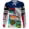 Texas Slam Fishing 3D Texas Flag Customize name All over print shirts – personalized Patriotic 4th of July fishing shirt gift for men, women and kid – IPH1222