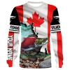 Kokanee Salmon Fishing 3D Canada Flag Patriot Custom name All over print shirts – personalized fishing gift for men and women – IPH1508