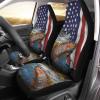 Rainbow Trout (Steelhead) Fishing American Flag 3D Printed Seat Cover, Perfect Car Accessories – Patriot Fishing Gift For Fishing Lovers Set Of 2 – Iph1583