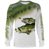 Bass tournament fishing customize name all over print shirts personalized gift FSA39