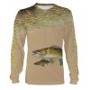 Walleye Tournament fishing Customize name All over print shirts personalized fishing gift Tan version – IPH934