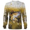 Walleye Fishing Skin Customize name All over print shirts – personalized fishing gift for men and women – IPH1025
