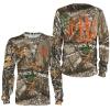 Personalized monogrammed tree camo All over print Shirts, Custom initial hunting, fishing gift ideas – IPHW1030