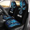 Black Blue muddy camo Fish on Fish reaper skull Fishing Custom Car seat covers, Fishing car accessories – IPHW823